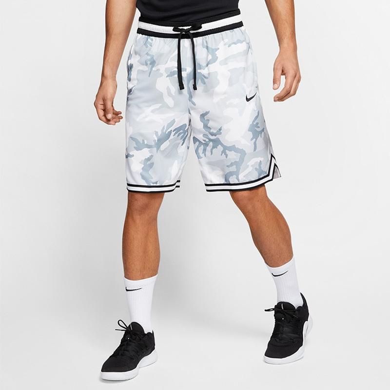 Nike Camouflage Side Stripe Basketball Shorts Men Bottoms Blue White BV7736-012