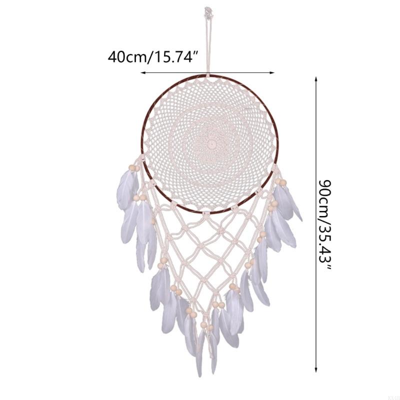 KX4B 43inch Woven for Car Home Homemade Wind Chimes Ornaments