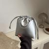 Chic Pu Leather Bucket Bag For Women With Trendy Design Versatile For Urban Minimalist Fashion