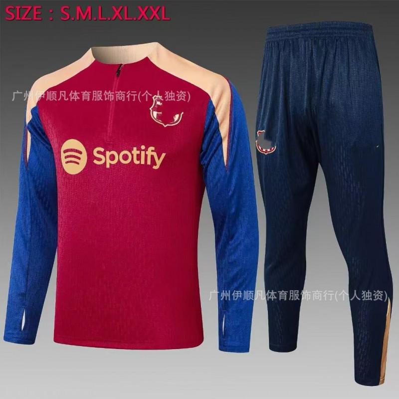 Heren Dames Voetbal Trainingsshirt Halve Rits Opwarmshirt Napoli PSG AC Milan Brazilië Manchester United Fans