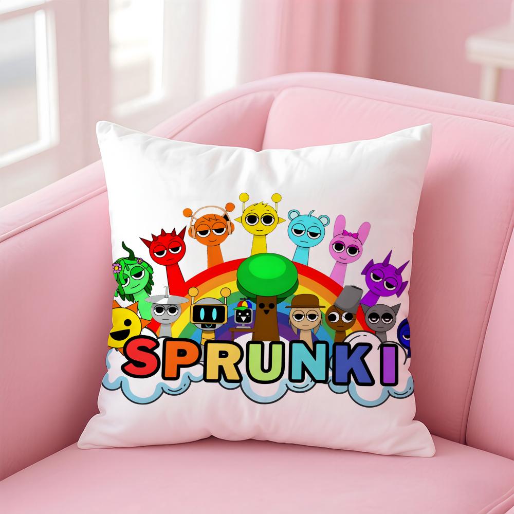 

Game S-SprunkiS Cushion Cover Comfortable Reversible Pillow Cover Ideal for Car Sofa Bedroom & Beyond 12x12Inch