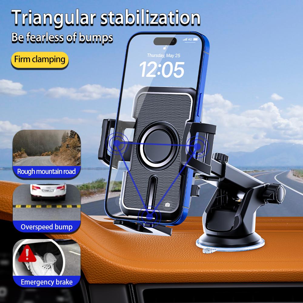 2025 NUOVO Supporto Universale per Telefono Auto con Ventosa 360° Parabrezza Cruscotto Auto Supporto per Cellulare per iPhone Samsung Xiaomi