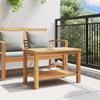 Coffee Table with Storage Brown 70 X 40 X 45 Cm Solid Teak Wood