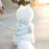 Cute Pet Dog Harness Leash Set Pet Chest Strap Breathable Dog Leash Walking Rope For Small Dogs Pomeranian Pet Vest Harness Rope