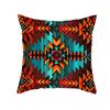 Bohemian Printed Peach Skin Velvet Pillow Cover Colorful Geometric Abstract Ethnic Style Pillow Cover