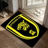 Al‑Ittihad FC A rug suitable for office chair areas living rooms and computer desks perfect for home offices and an ideal holiday gift