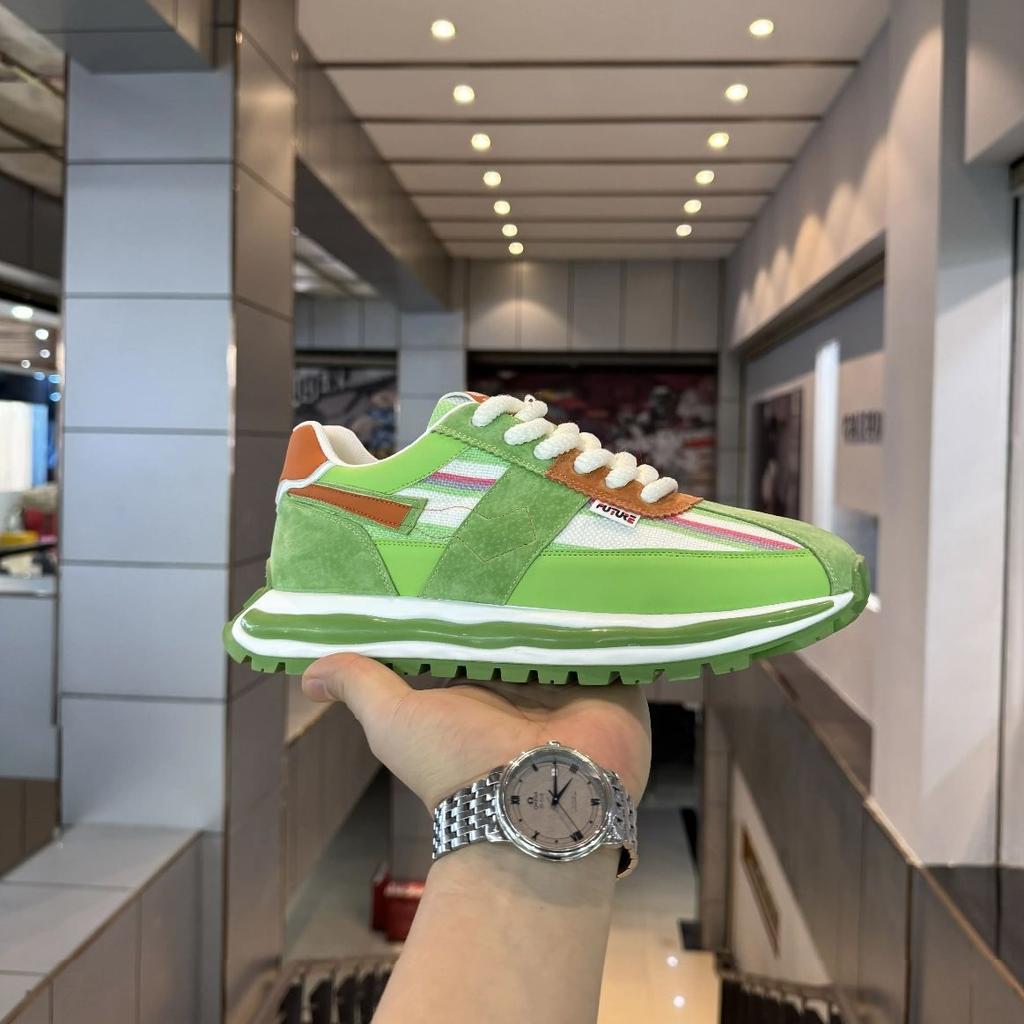 2025 Spring Men's Dad Sneakers - Breathable Colorblock Platform Shoes with Elevated Design, Versatile Chunky Casual Sneakers for Urban Streetwear