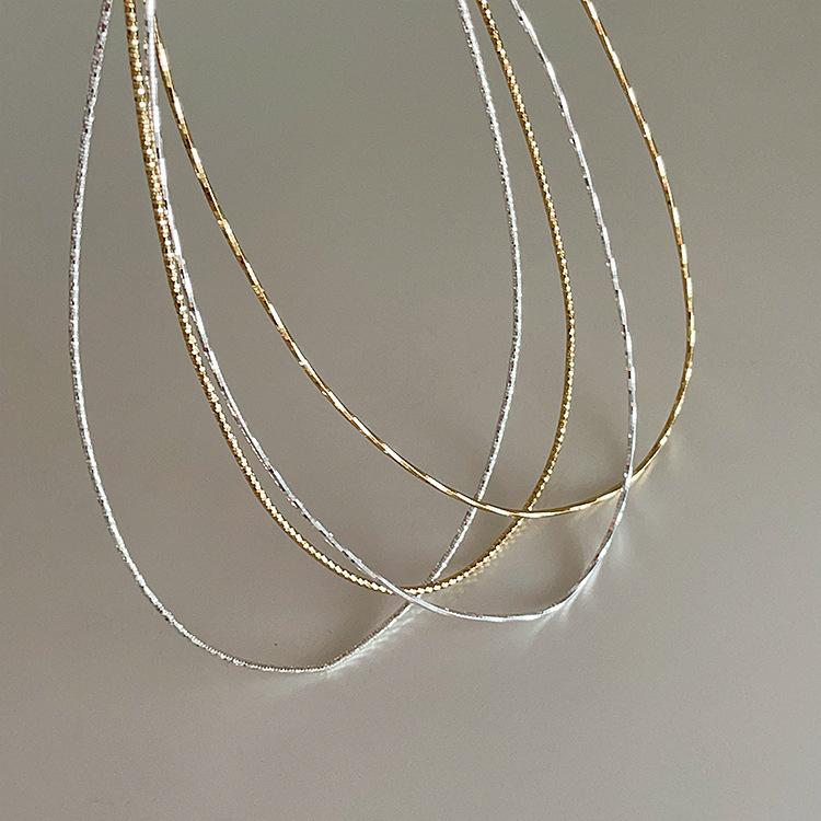 Sparkling Metal Collar Female Korean Niche Personality Simple Versatile Temperament Fashion Collarbone Chain