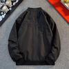 Men's Retro Embroidered Baseball Cotton Jacket - Unisex Loose Fit for Autumn/Winter
