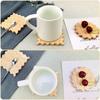 Bamboo Tray Irregular Flower Pots Multifunctional  Wood Saucer Kitchen Decorative Wooden Plate Coffee Cup Coaster Food Cake Mat