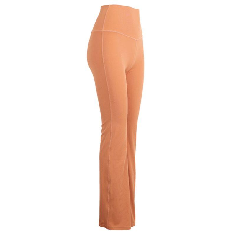 Sexy Milk Brown High Waist Hip Lift Micro-Pull Fitness Trousers