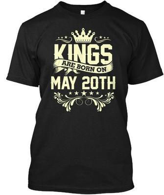 König Am 20. Mai Geboren Geburtstag T-Shirt Hergestellt in den USA Größe S bis 5XL