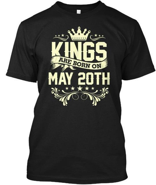 

King Born On May 20th Birthday T-Shirt Made in the USA Size S to 5XL XL
