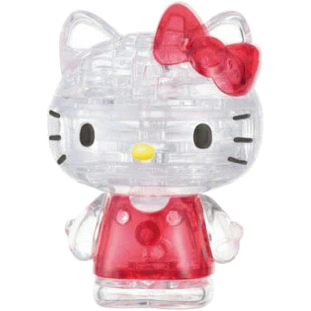 

Hanayama Crystal Gallery Hello Kitty 3D Jigsaw Puzzle Decorative Figure for Ages 7 and Up