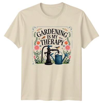 Gardening Is My Therapy Floral Garden Hobbyist TShirt