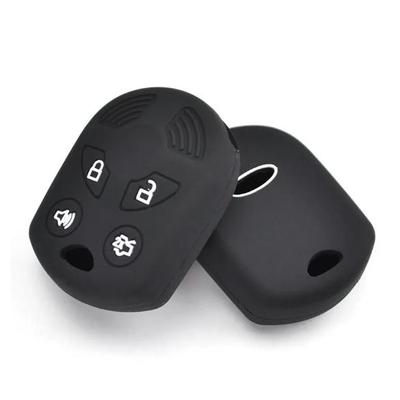 For FORD Focus Escape C-Max Fusion Edge Expedition Explorer Flex Taurus 4 Button Silicone Car Remote Key Fob Shell Cover Case