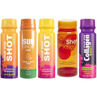Set of 5 Sunbathing Shots for Solarium Sun D3 Collagen