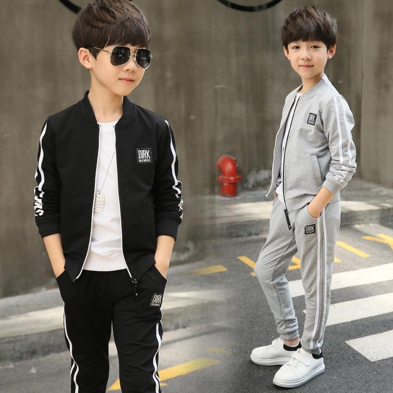 New Spring 4-12 Years Boys Clothing Sets Teenagers Baby Boys Sports Clothing School Kids Suit Sets Uniform Boys Jackets Pants