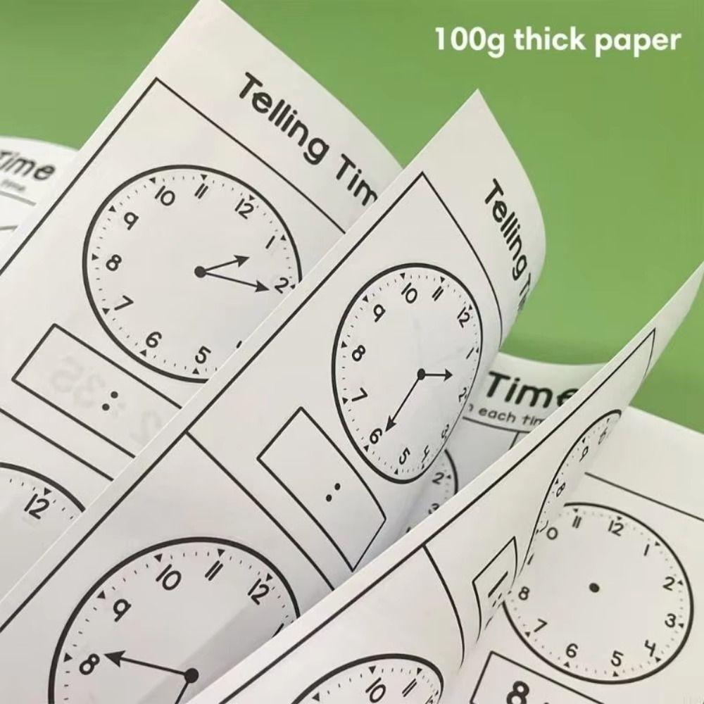 Painting Exercise Time Cognition Book Tracing Drawing Learning Book  Zero Foundation