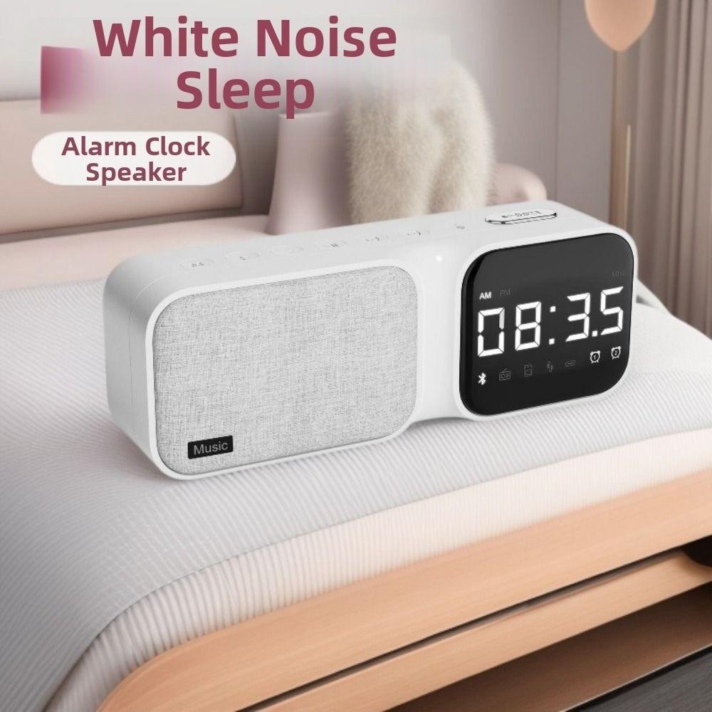 FM Radio Bluetooth Speaker LED Display White Noise Device Sleep Aid Device Sleep Soothing