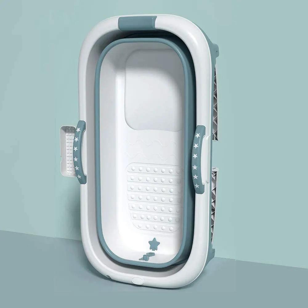 Freestanding Bathtub Toddler Children Twins Family Kids Plastic Silicone Luxury Large Bath Tub Portable Foldable Bathtub