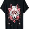 Okami Wolf Anime Kawaii Blossom Cherry Flower T-Shirt(7)