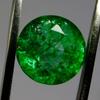 Natural Green Emerald Loose Gemstone 5.70 Ct Round Shape for Jewelry Making and Gem Collections