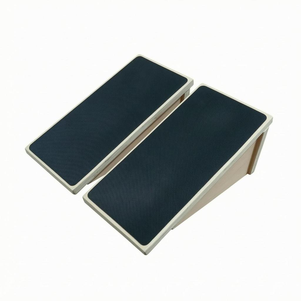 Wooden Squat Incline Board with Anti Slip Surface Knee Support Stretching