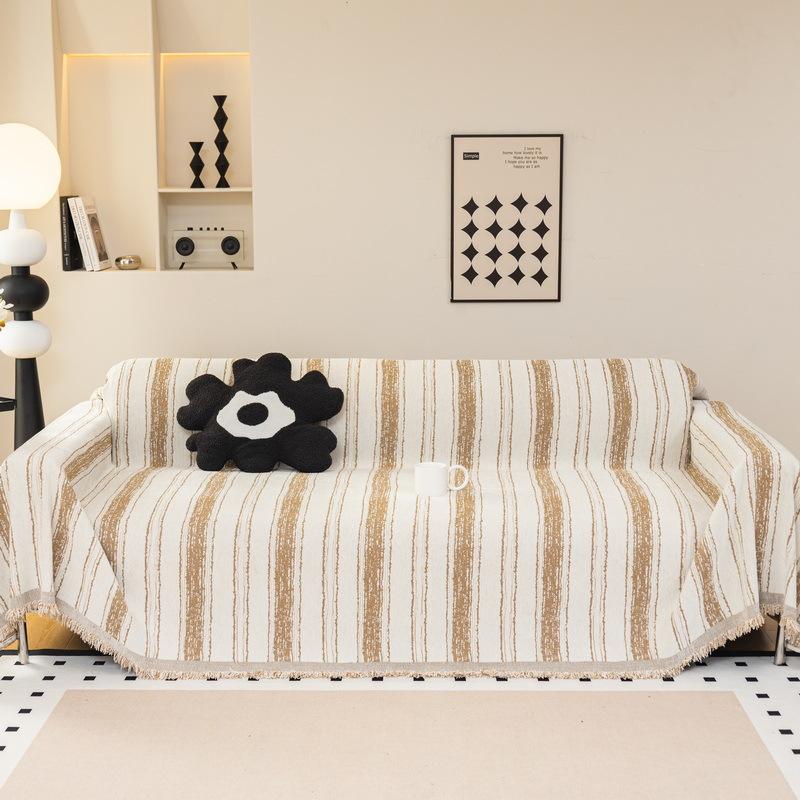 Verdicktes Chenille-Baumwollgarn Sofabezug Sofadecke Einfaches Kissen Ins Wind Sand Haartuch Mode Mittagsdecke Sofa-Handtuch