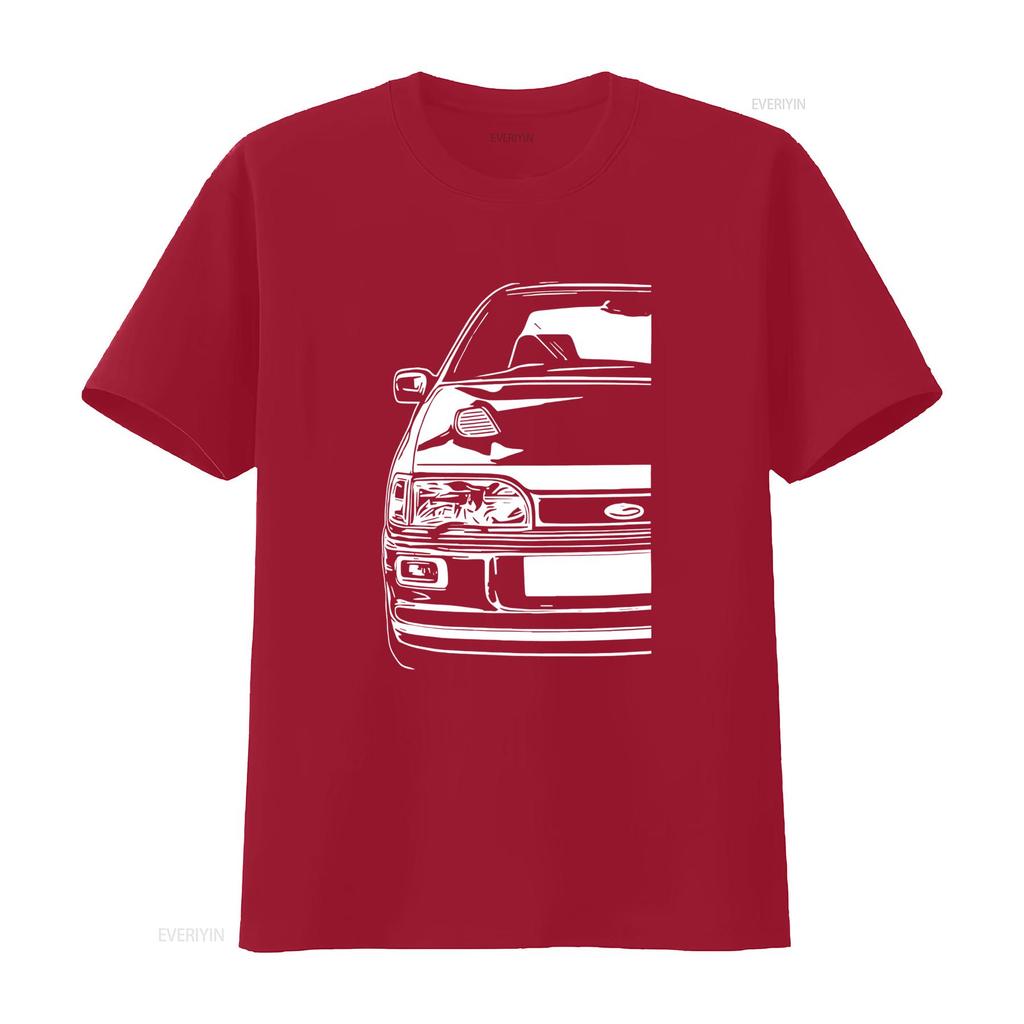 Klassisches Auto Sierra Rs Cosworth Sapphire 4dr T Shirt Oberteile Grafik Sho Vintage Washed Casual Top For Everyday Wear