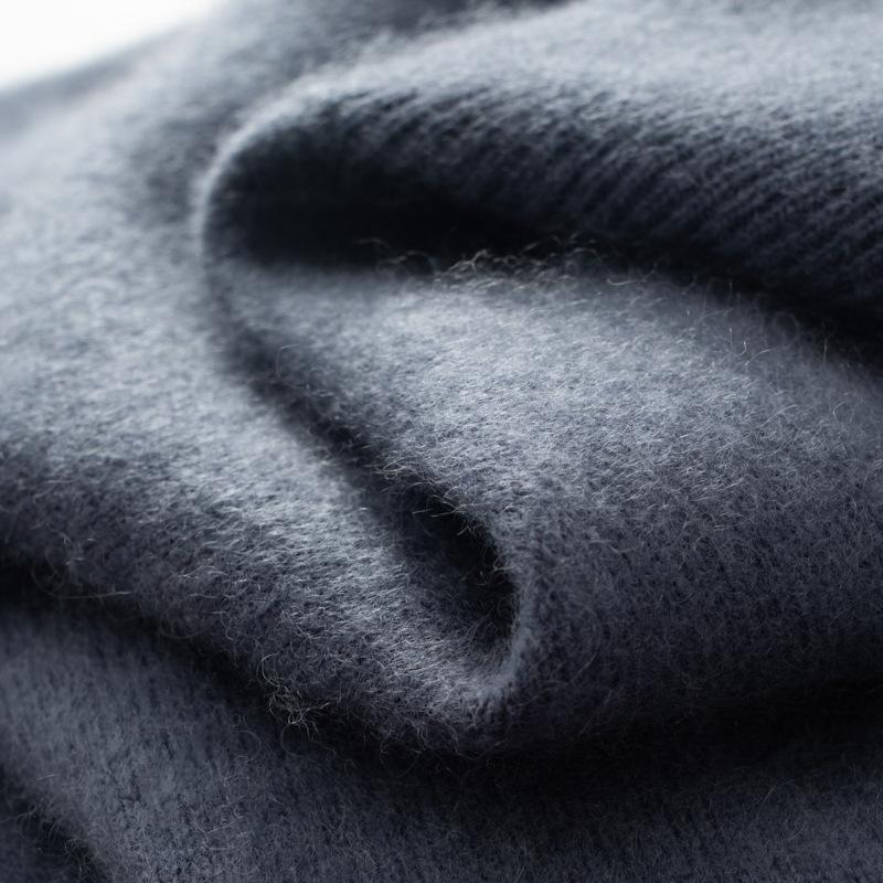 Men's Plus Size High Collar Cashmere Sweater - Thick Winter Knitwear