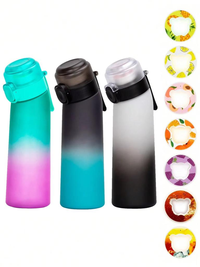 1 buc. Sticlă de apă Air cu gradient cu 1 buc. capsule cu aromă de urs de formă aleatorie Sticle pentru băuturi în aer liber 0 Zahăr 0 Calorii Cupă de apă