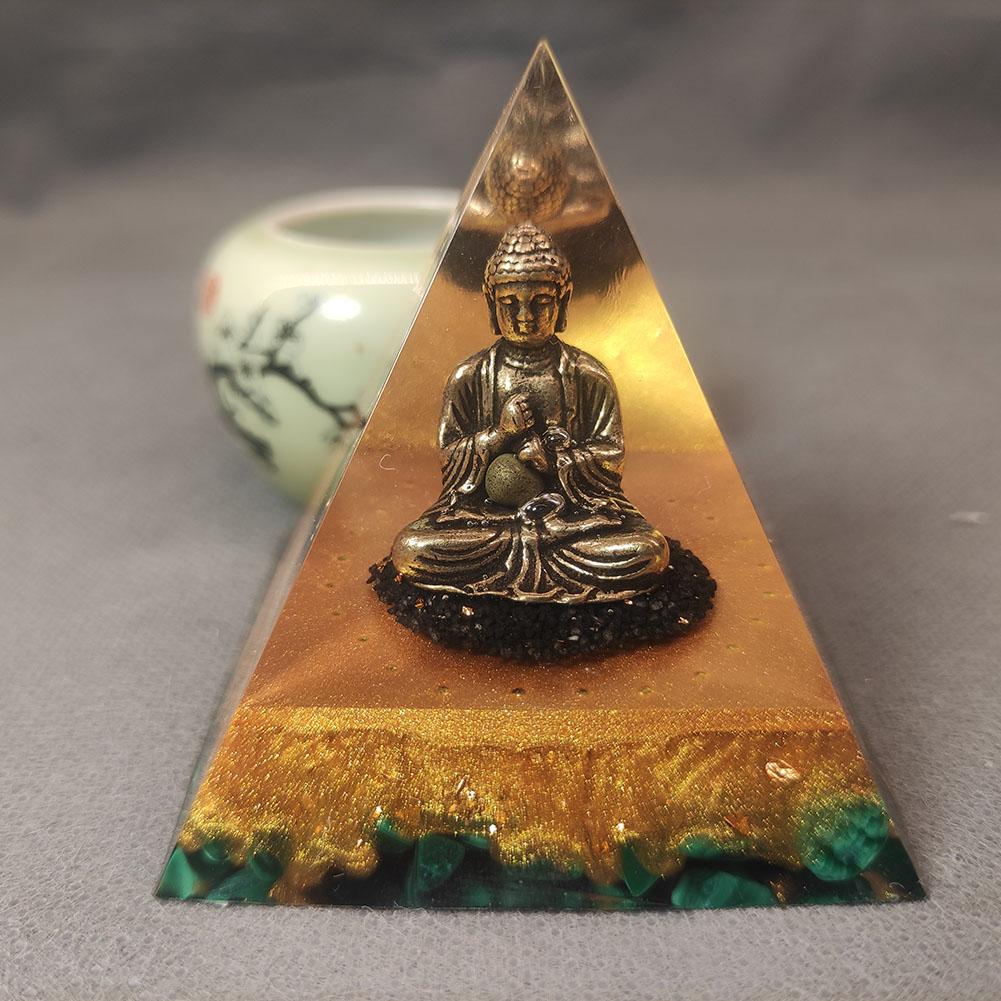 6cm Piramida Orgonitowa z Kamieni Naturalnych Kryształy Generator Energii Orgone Leczenie Reiki Czakra Medytacja Ozdoby Wystrój Domu Rękodzieło