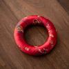 Nepalese Singing Bowl Mat Donut Shape Non Slip Sound Copper Out Mat Brocade Traditional Wooden Fish Coaster Meditation