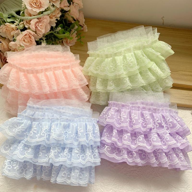 1Meter White Lace Fabric For Crafts Needlework Sewing Ribbons Home Decor Handmade Diy Crafts Supplies Black Decorative Trimming