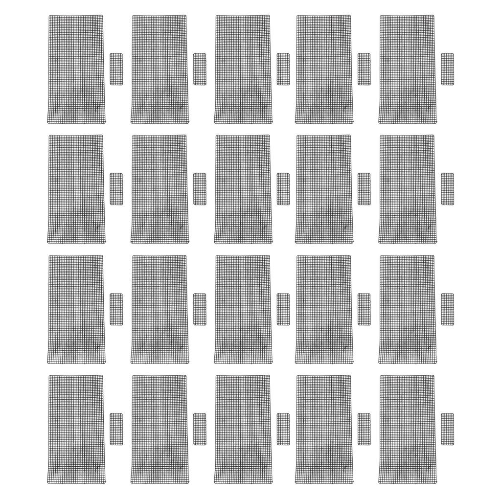 20 Stück Plastik-Netz-Leinwandblätter für Stickerei, Basteln, Häkeln, Geldbörsenherstellung, Strickhäkeln DIY