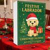 Labrador Jul Nedräkningskalender, 2D Akrylprydnad, Julgransdekoration, Lämplig För Juldekorationer