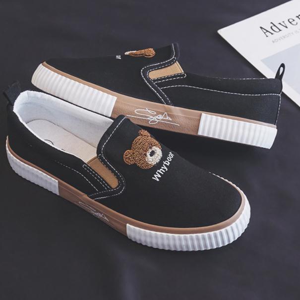 Nouveaux Mocassins pour Femmes Chaussures en Toile Décontractées Respirantes Chaussures Plates pour Femmes Baskets Antidérapantes