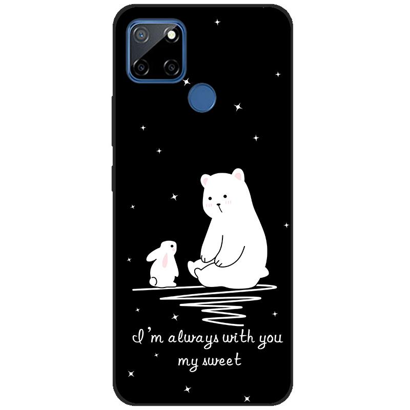 Realme için 7i RMX2193 Kılıf 6.5 ''Silikon Yumuşak TPU Kılıf OPPO Realme için C12 telefon kılıfı arka kapak Realme7i RMX2103 Fundas