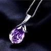 BELLA BOX Heißer Verkauf Lila Amethyst Geometrie Wunderschöne Anhänger Halsketten Für Frauen Charme Hochzeit Engagement Feine Luxus Schmuck Neue Trendy