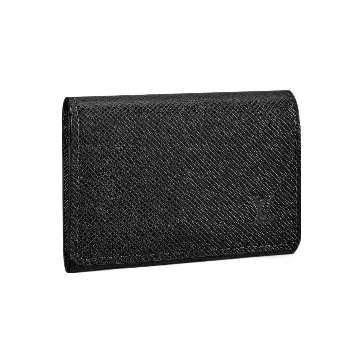

Louis Vuitton Envelope Carte De Visite Taiga Épi Leather Card Holder Unisex Card Holder Black M64595 Gift Set(Basic Set+Box+Shopping Bag)