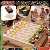 Das Schachspiel mit Sushi-Thema