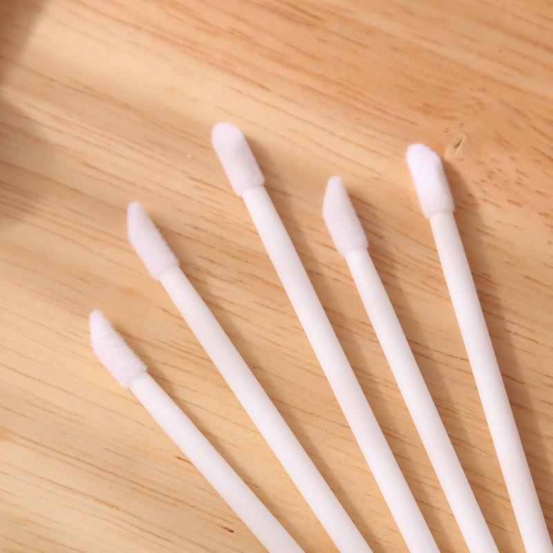 50-Pack Disposable Mini Lipstick Brushes - Portable Lip Gloss Applicators