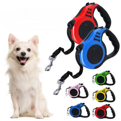 3m 5m Dog Leash for Small Dogs Cat Automatic Retractable Durable Nylon Lead Puppy Outdoor Travel Walking Hiking Traction Rope