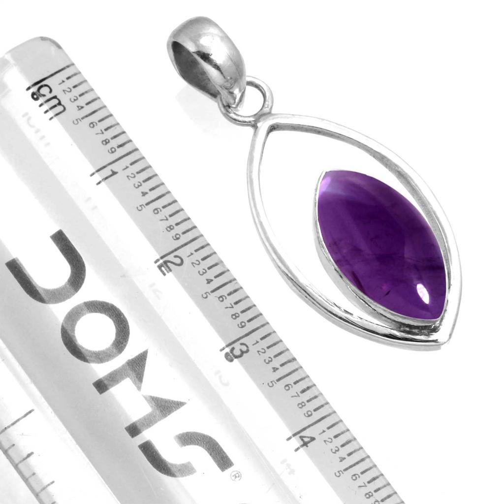 925 Sterling Silver Pendant Women Gemstone Handmade Jewelry Birthday Gift Amber Amethyst Black Onyx Carnelian Garnet Quartz Green Onyx Gold Stone
