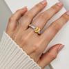 Fashionable Color Block Clip On Earrings No Piercing Needed Comfortable Stainless Steel Ear Cuffs for Women Girls