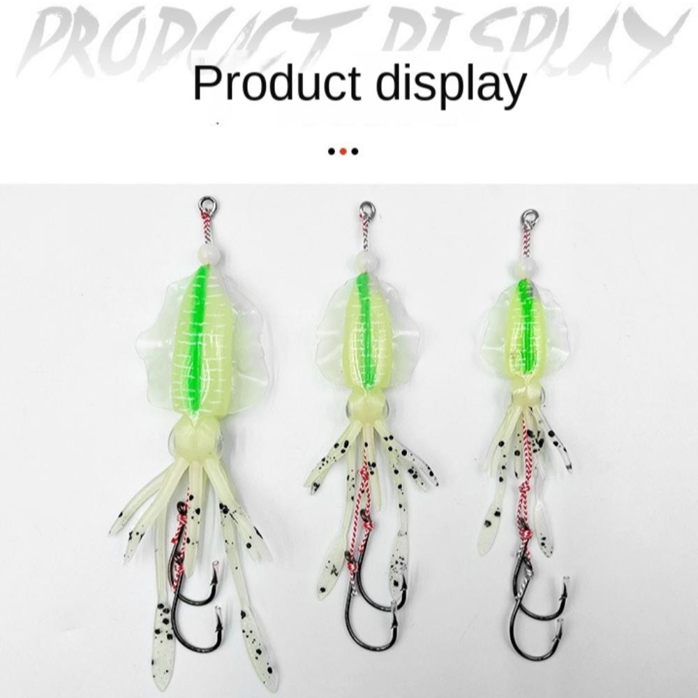 Soft Material Rubber Squid Skirts 10CM/15CM Luminous Fishing Lures  Trolling Fishing