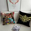 Hot Games Zeldas Legends Pillow Case Short Plush Sofa Decorative Gift Home Double-sided Printing Cushion