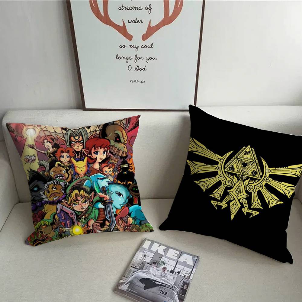 Hot Games Zeldas Legends Pillow Case Short Plush Sofa Decorative Gift Home Double-sided Printing Cushion