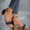 Γυναικεία Σανδάλια Καλοκαιρινά Τακούνια Casual Παπούτσια Γυναικεία Ανοιχτά Δάχτυλα Καλοκαιρινά Χρυσά Παπούτσια Τετράγωνα Γυναικεία Λουράκια Αστραγάλου Χαμηλά Τακούνια Υποδήματα Γυναίκα